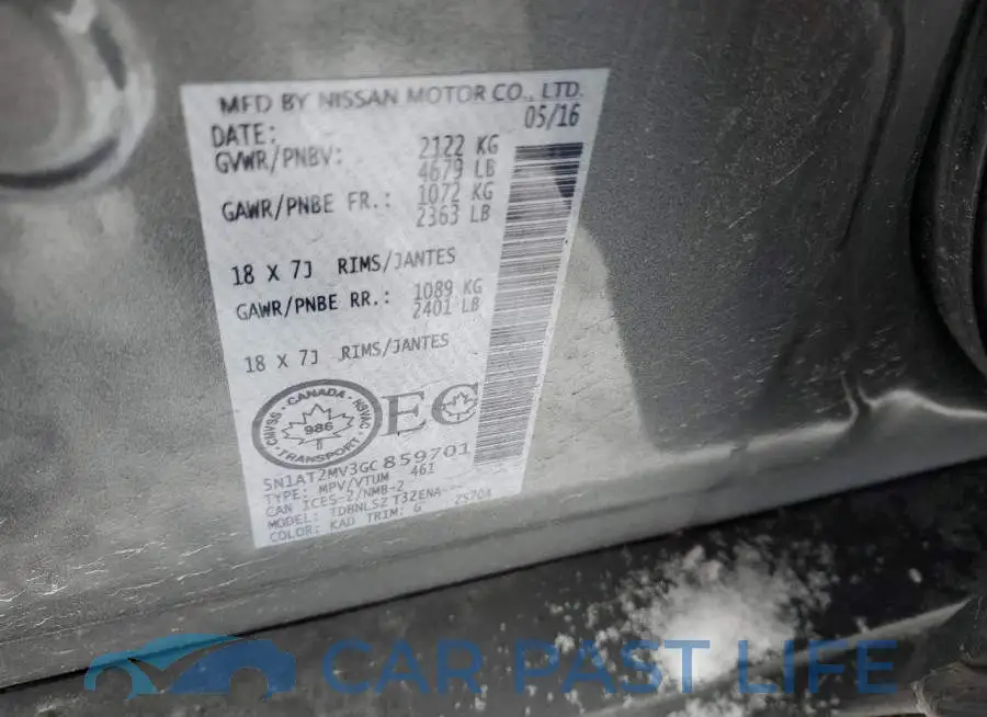 5N1AT2MV3GC859701# 13