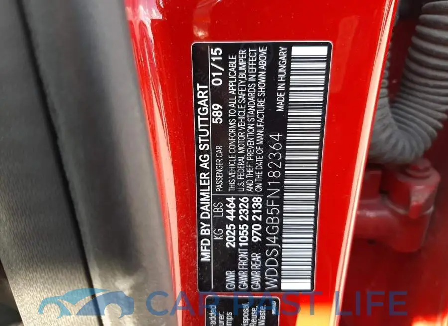 WDDSJ4GB5FN182364# 10