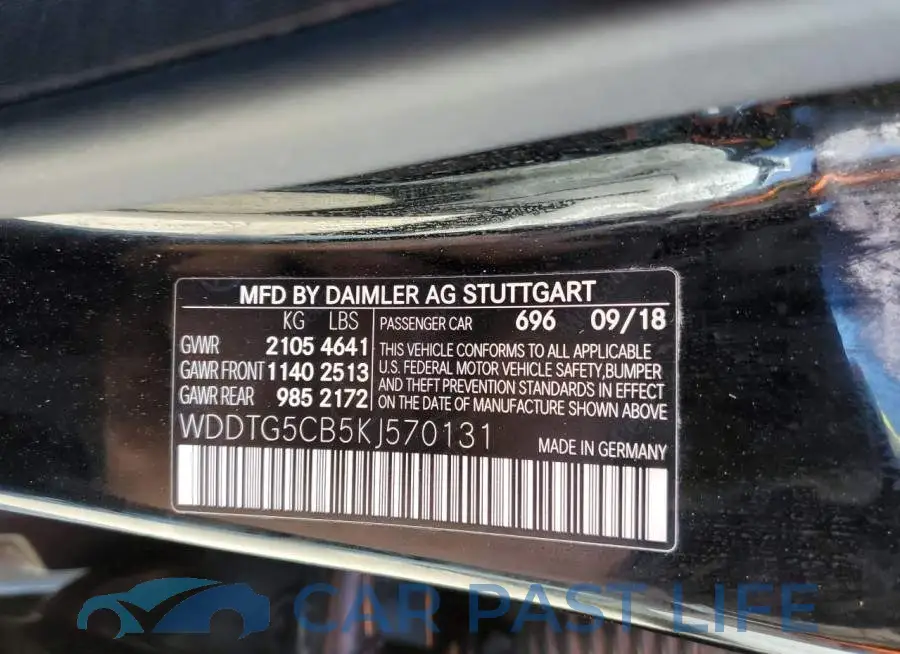 WDDTG5CB5KJ570131# 13
