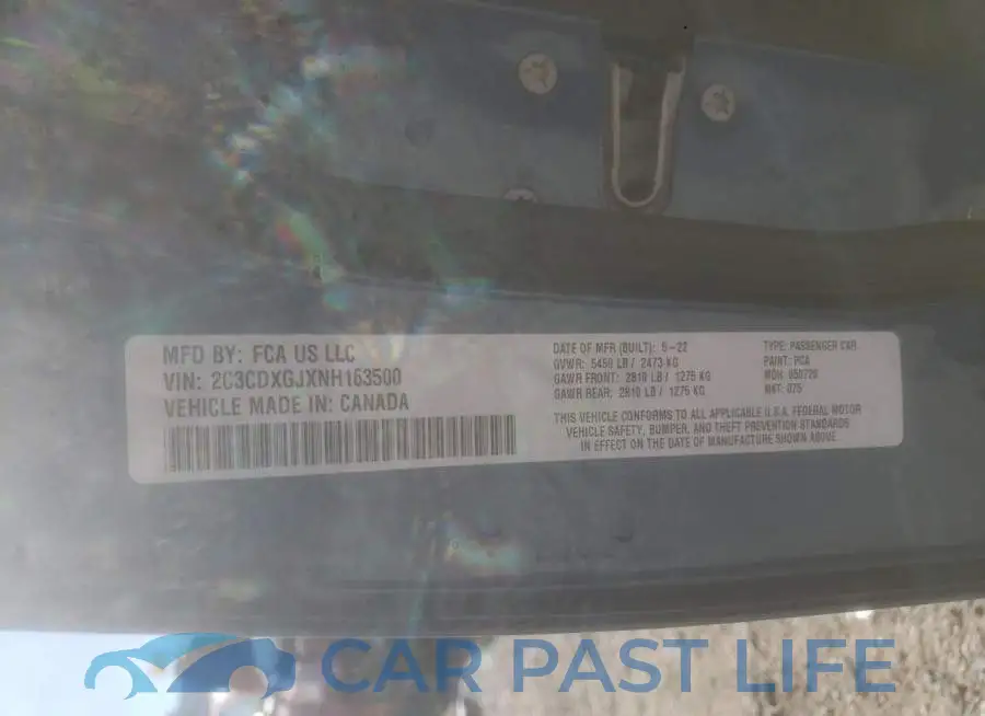 2C3CDXGJXNH163500# 10