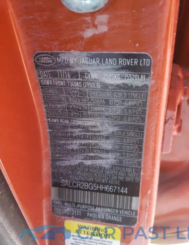 SALCR2BG5HH667144# 10