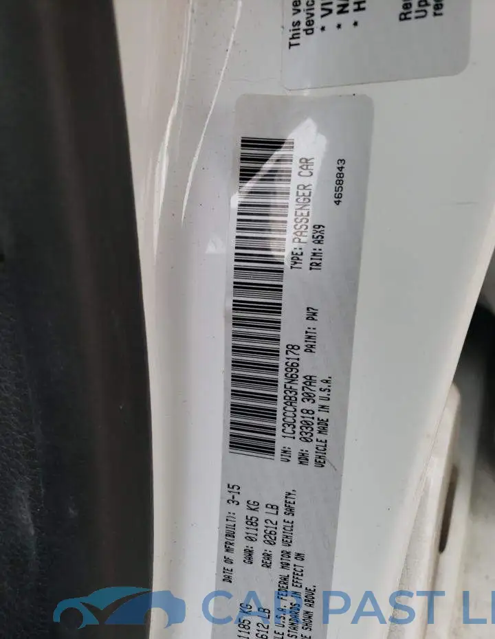 1C3CCCAB3FN696178# 10