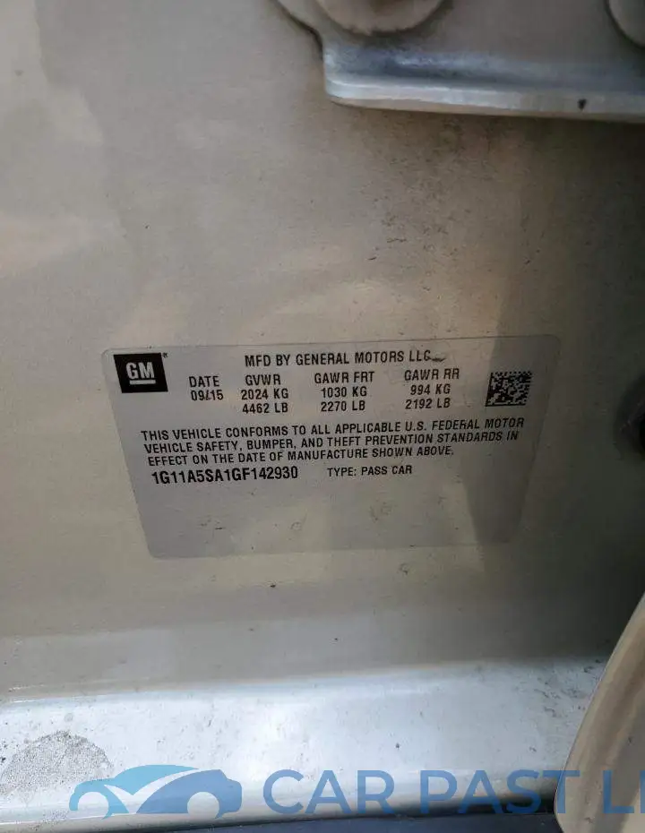 1G11A5SA1GF142930# 10