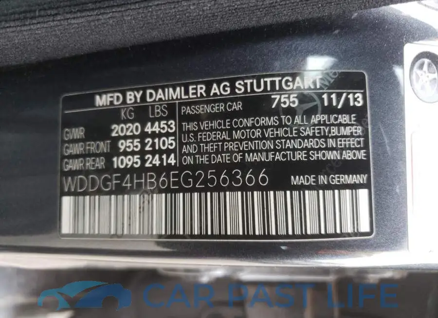 WDDGF4HB6EG256366# 12