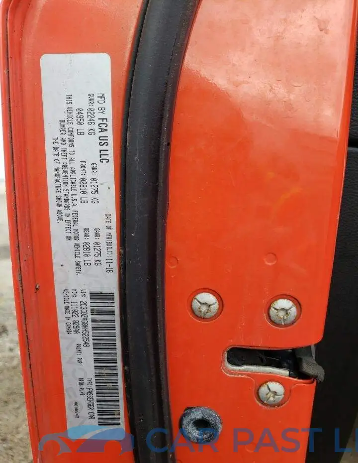 2C3CDZAG8HH522548# 12