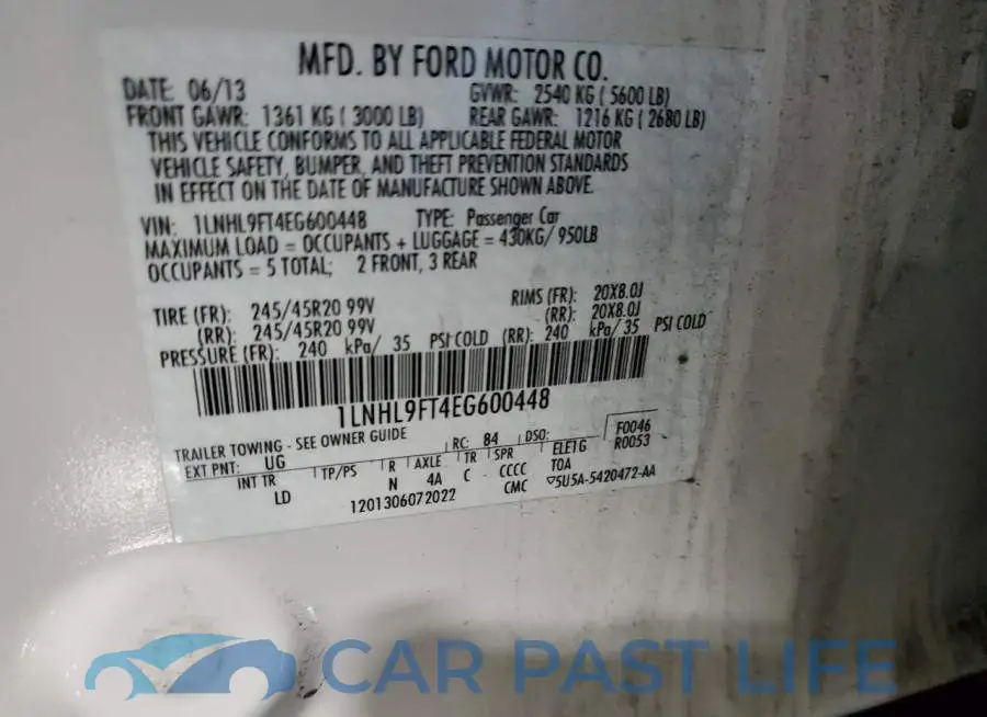 1LNHL9FT4EG600448# 13