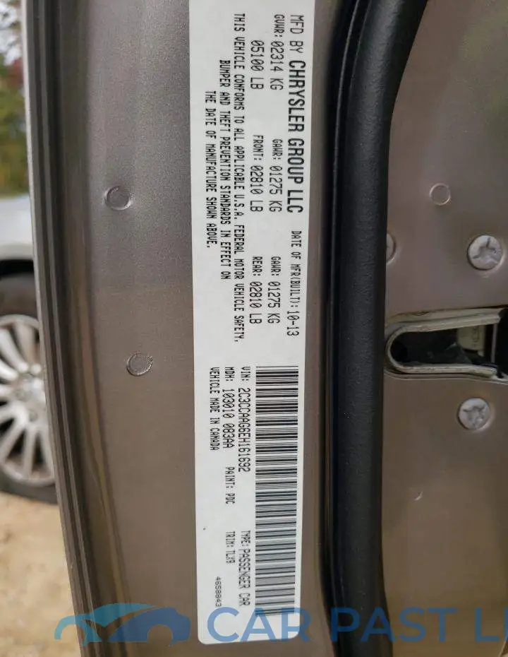 2C3CCAAG6EH161692# 10