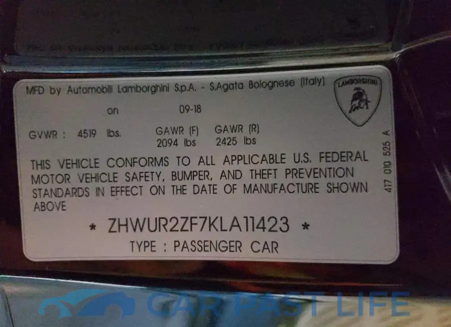 ZHWUR2ZF7KLA11423# 10
