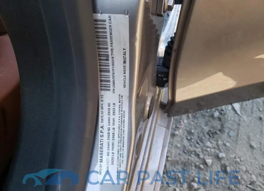 ZAM57RTA1F1160218# 10