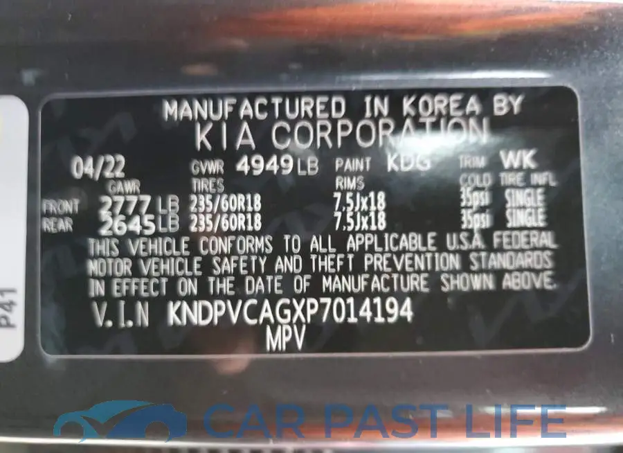 KNDPVCAGXP7014194# 13