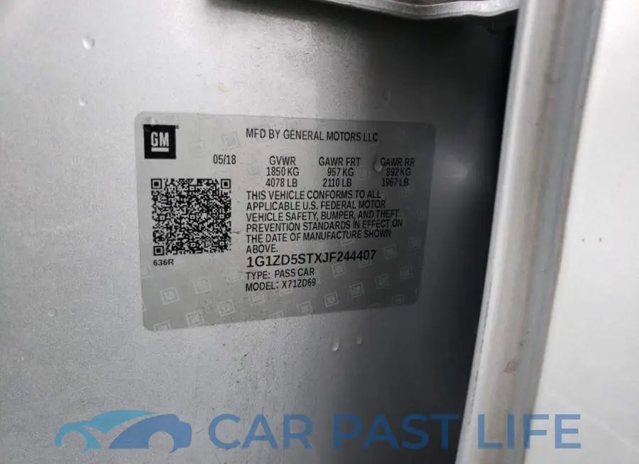 1G1ZD5STXJF244407# 12