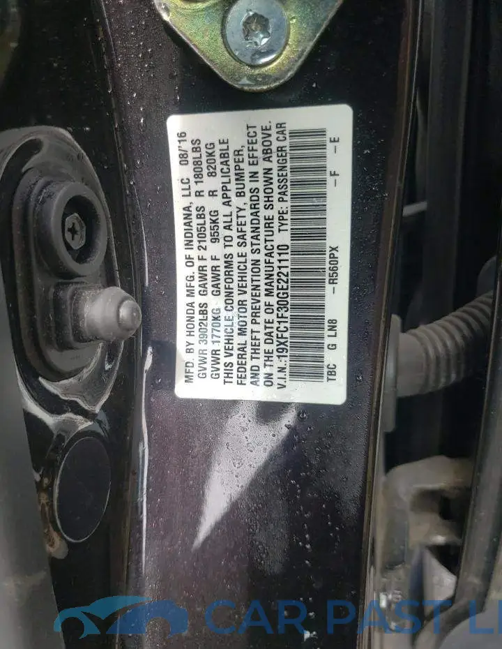 19XFC1F30GE221110# 10