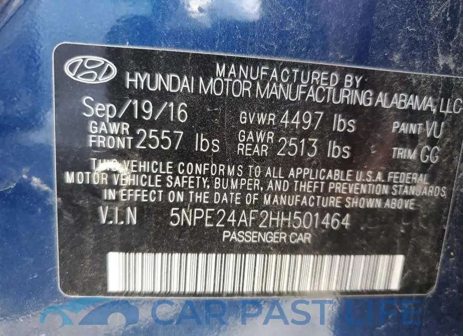 5NPE24AF2HH501464# 12