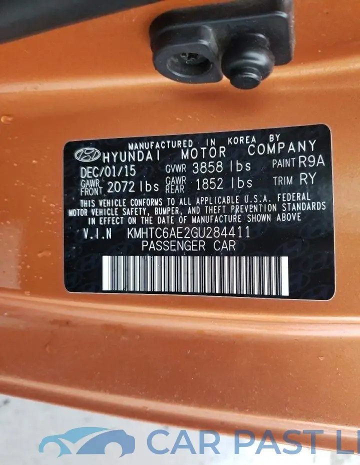 KMHTC6AE2GU284411# 12