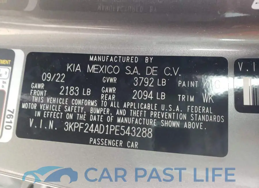 3KPF24AD1PE543288# 13