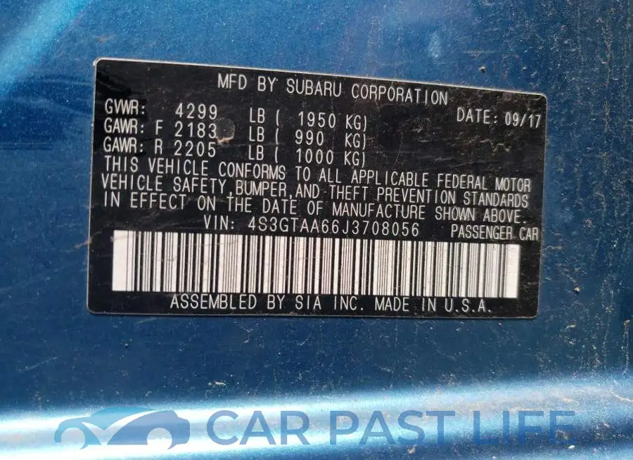 4S3GTAA66J3708056# 10