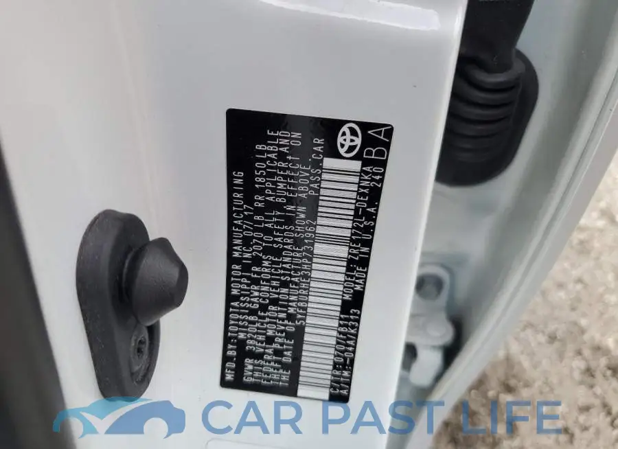 5YFBURHE3HP731962# 10