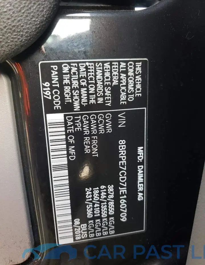 8BRPE7CD7JE160709# 10