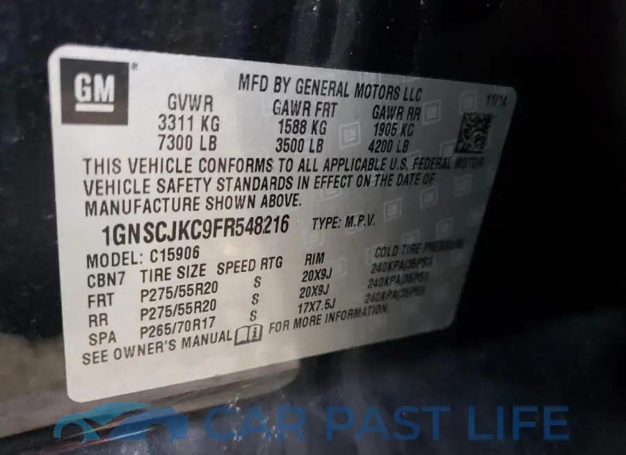 1GNSCJKC9FR548216# 13