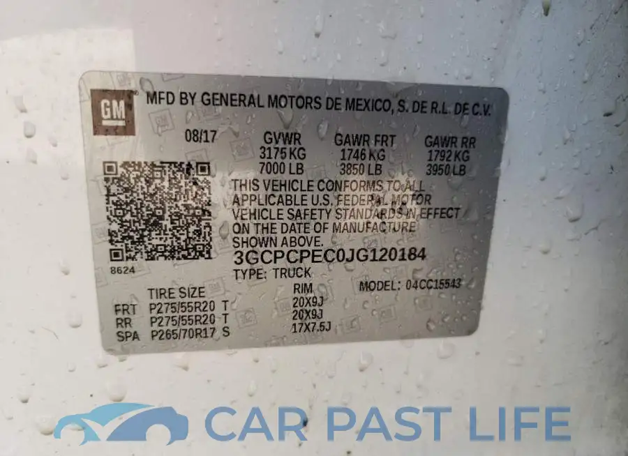 3GCPCPEC0JG120184# 10