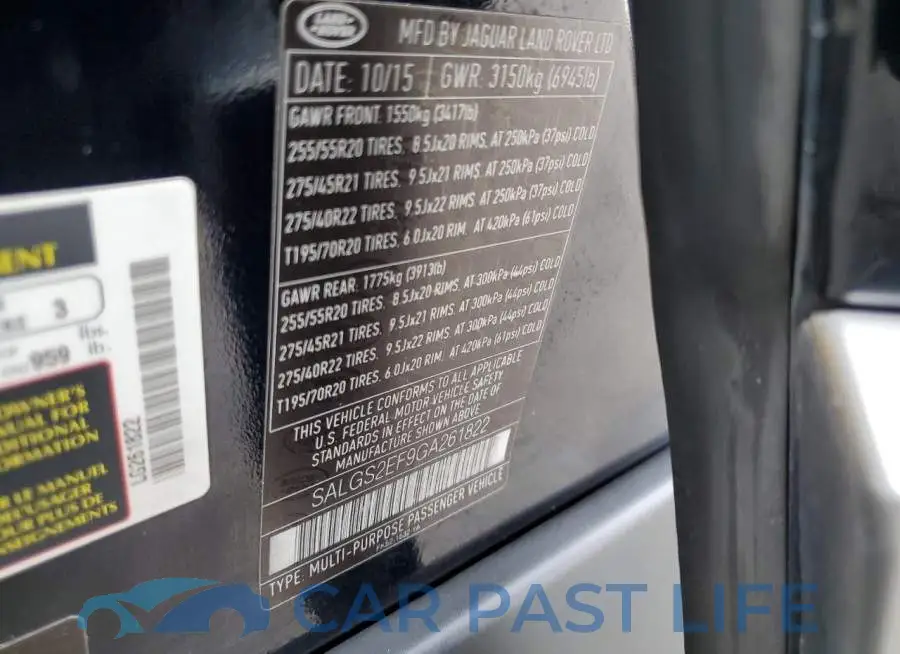 SALGS2EF9GA261822# 13