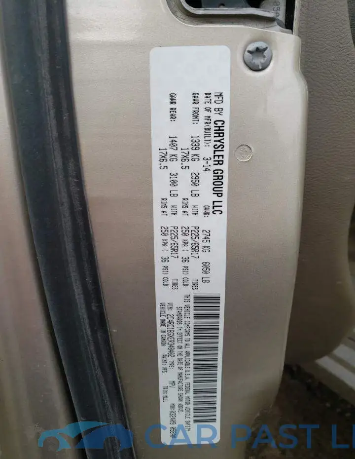 2C4RC1BGXER348402# 13