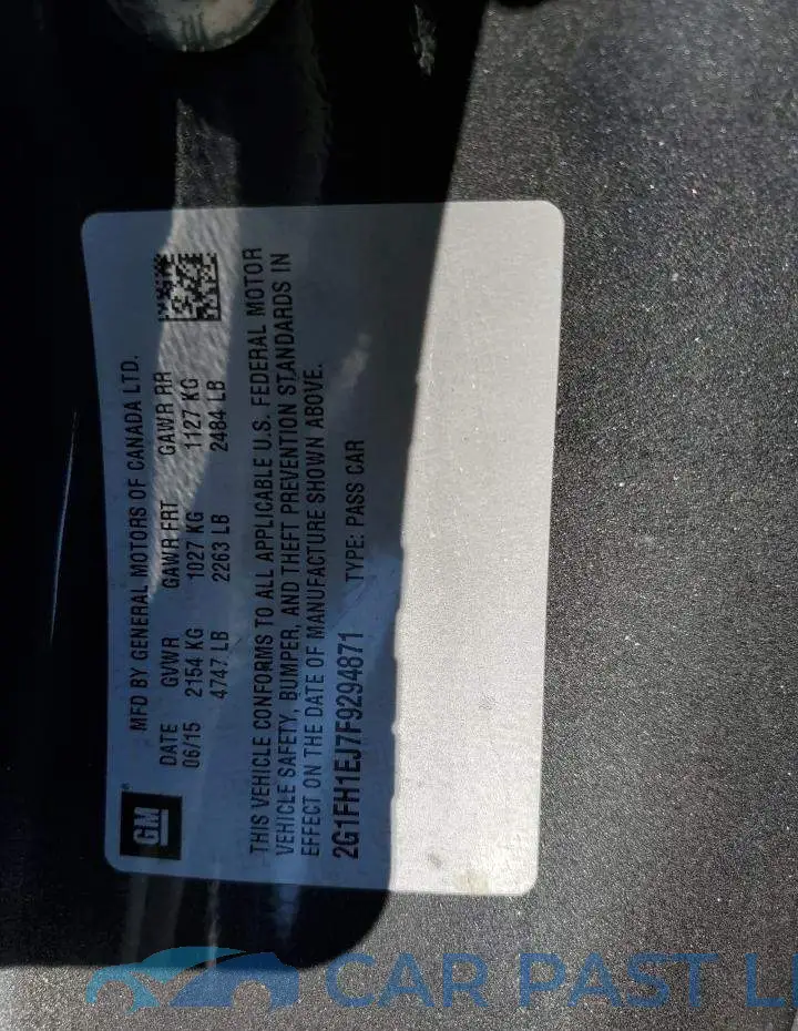 2G1FH1EJ7F9294871# 10