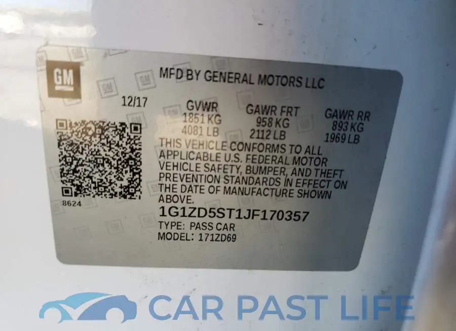 1G1ZD5ST1JF170357# 12