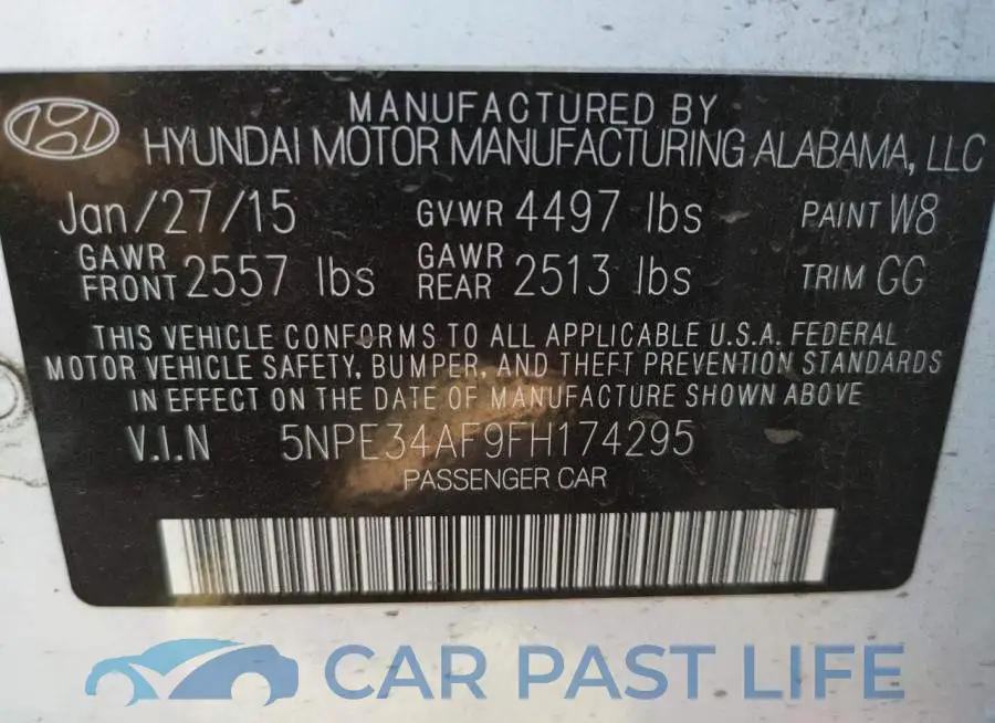 5NPE34AF9FH174295# 9