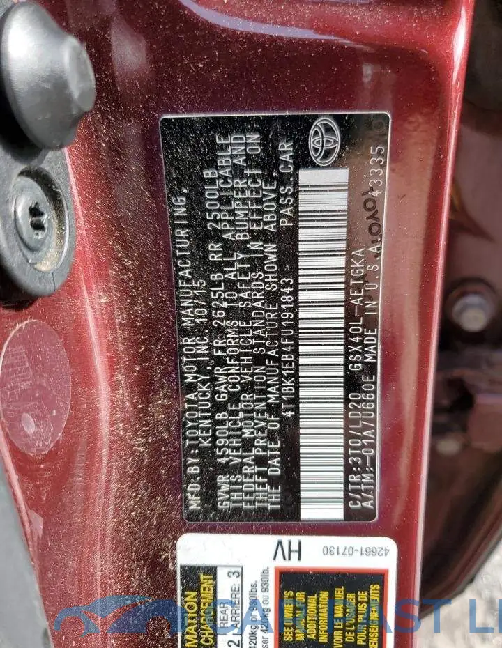 4T1BK1EB4FU191843# 13
