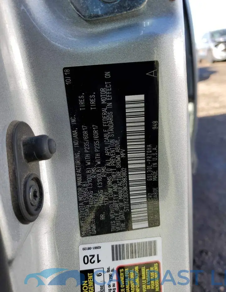 5TDYZ3DC8KS983802# 13