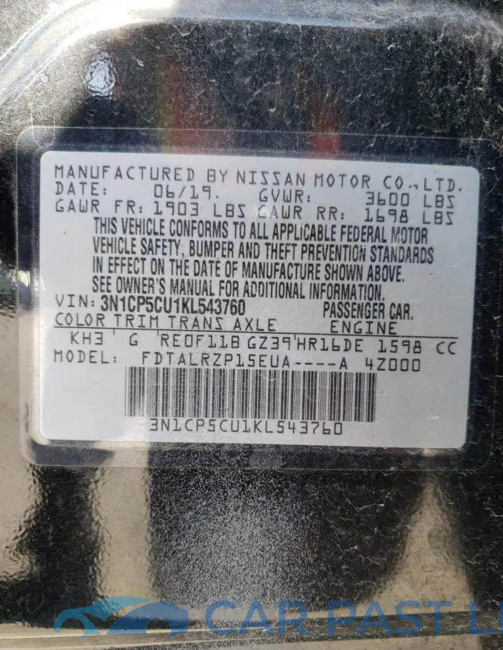 3N1CP5CU1KL543760# 13