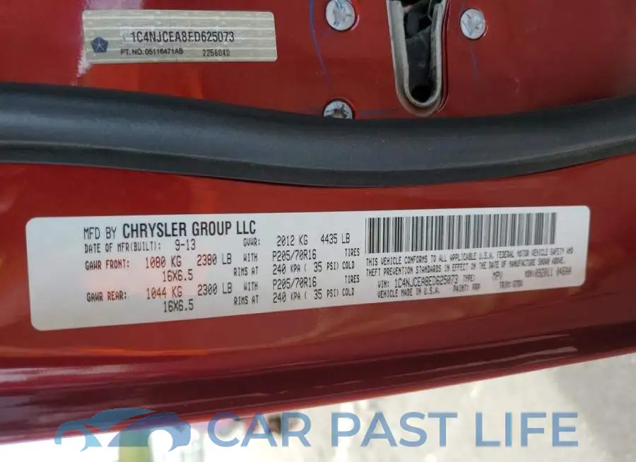 1C4NJCEA8ED625073# 10