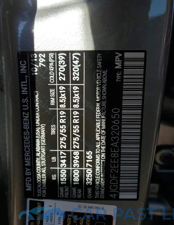 4JGDF2EE8EA320650# 13