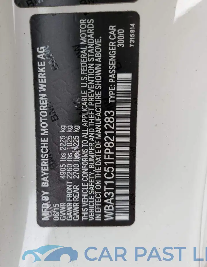 WBA3T1C51FP821283# 12