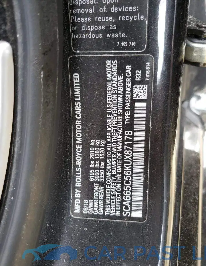SCA665C56KUX87178# 12