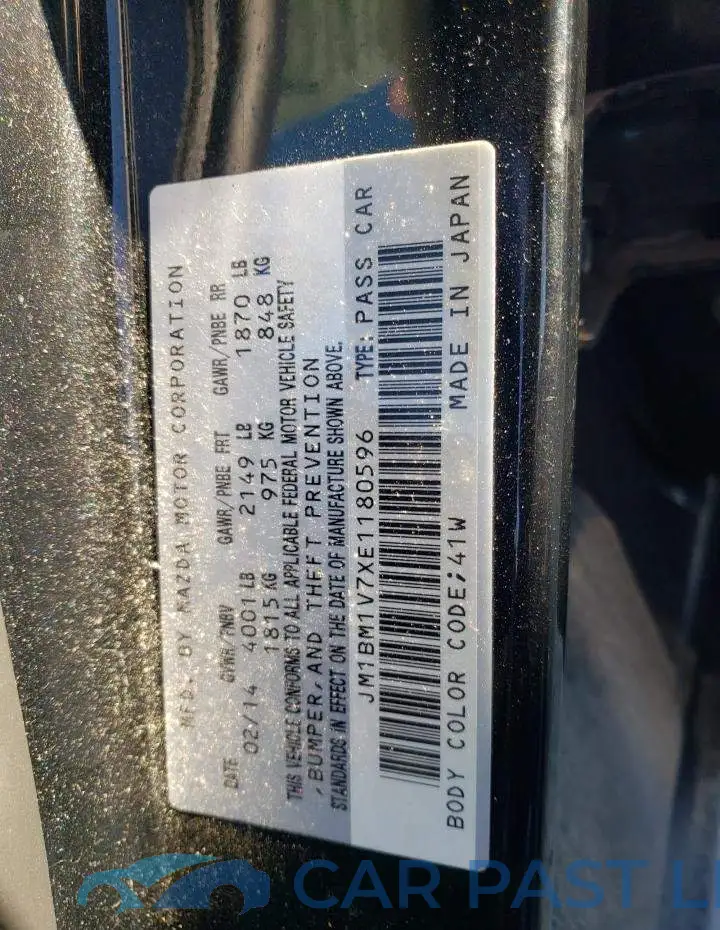 JM1BM1V7XE1180596# 10