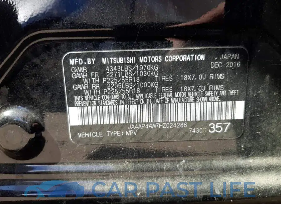 JA4AP4AW7HZ024288# 12