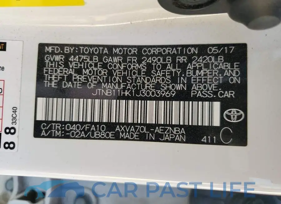 JTNB11HK1J3003969# 13