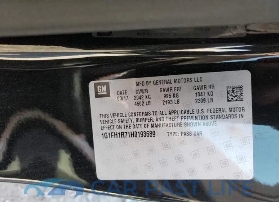 1G1FH1R71H0193689# 10