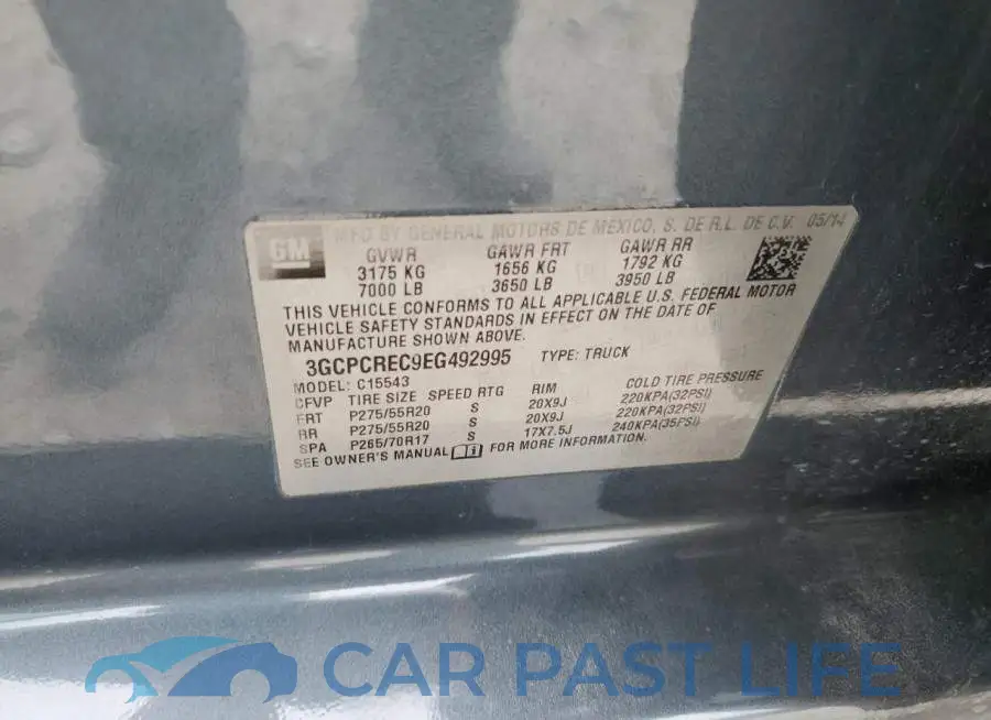 3GCPCREC9EG492995# 12