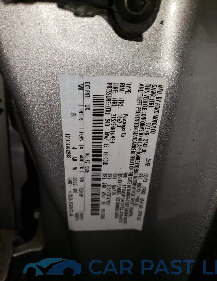 1FADP3K27EL230479# 12