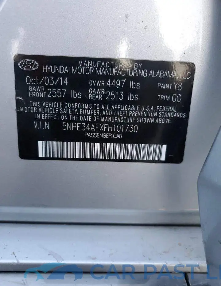 5NPE34AFXFH101730# 13