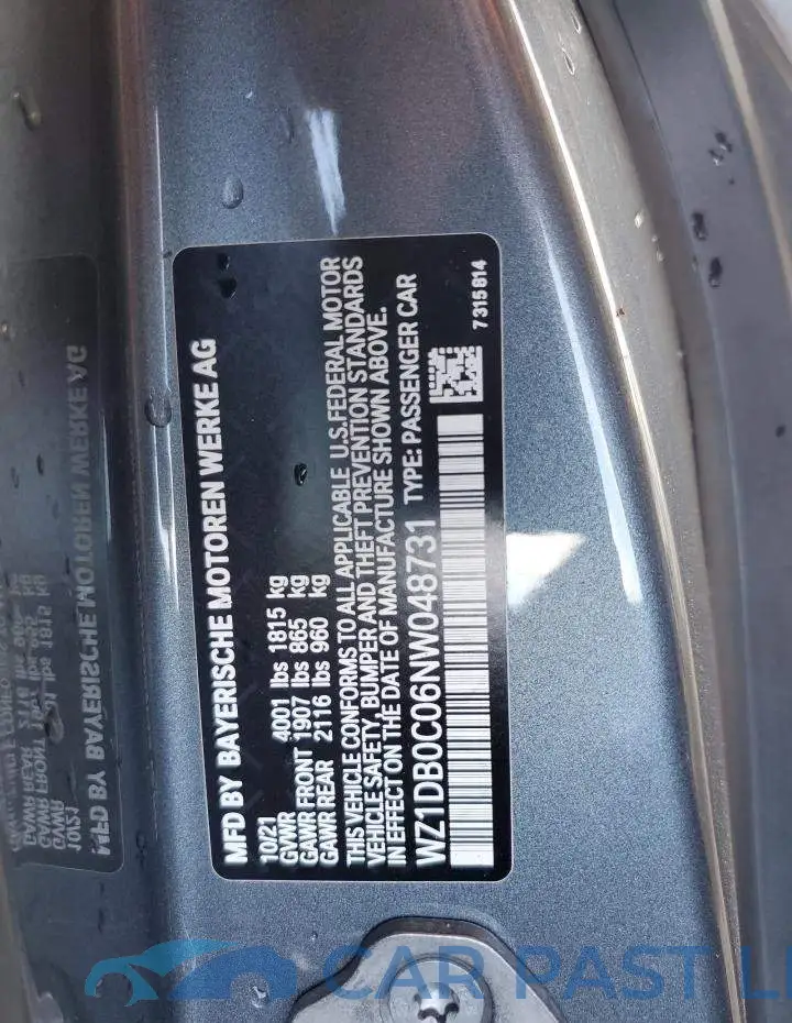 WZ1DB0C06NW048731# 12