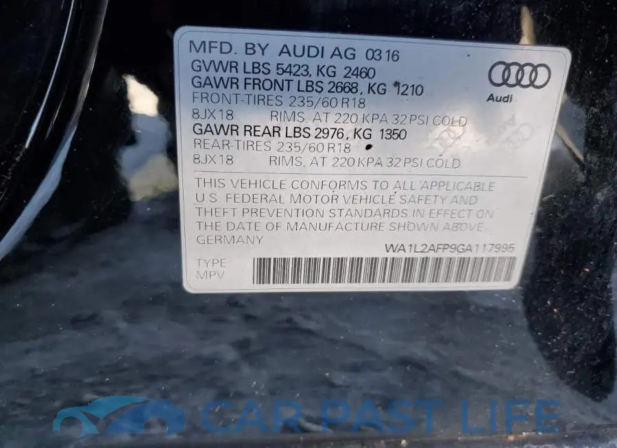 WA1L2AFP9GA117995# 13