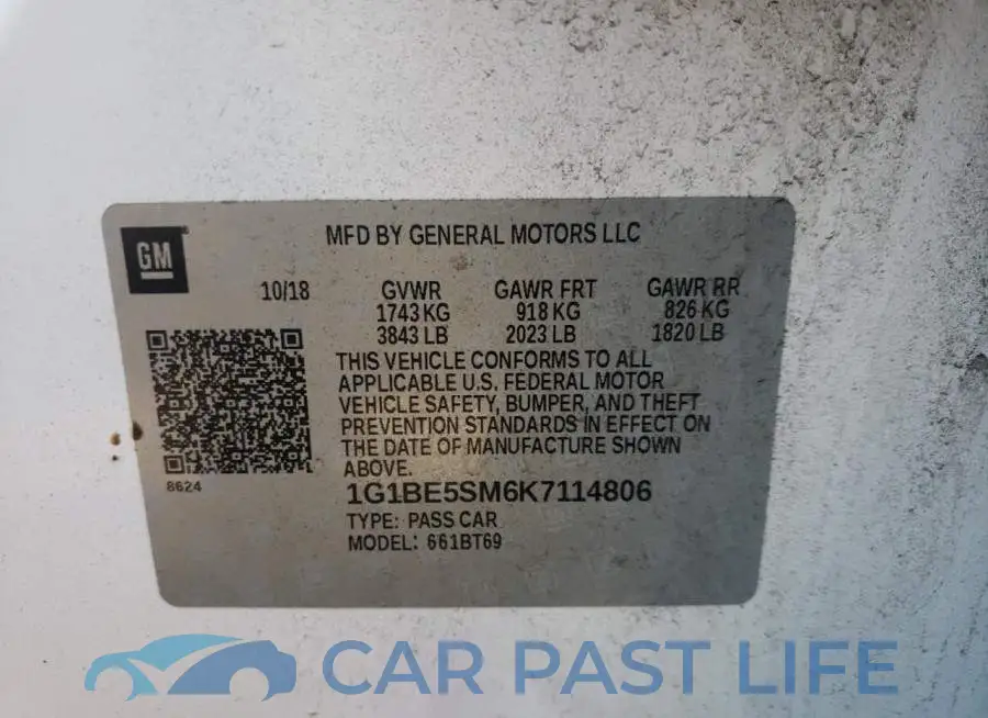 1G1BE5SM6K7114806# 12
