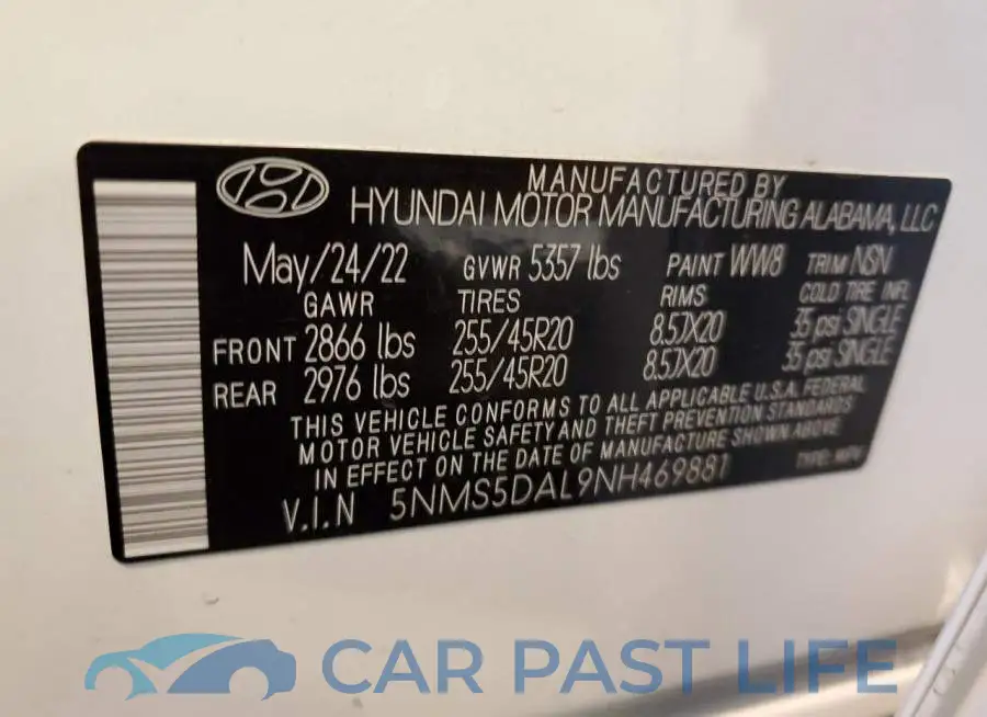 5NMS5DAL9NH469881# 13