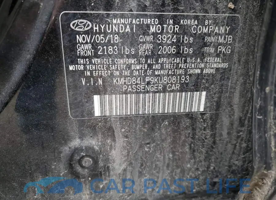 KMHD84LF9KU808193# 12
