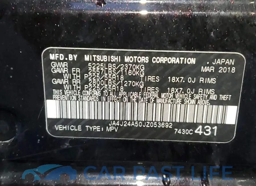 JA4J24A50JZ053692# 14
