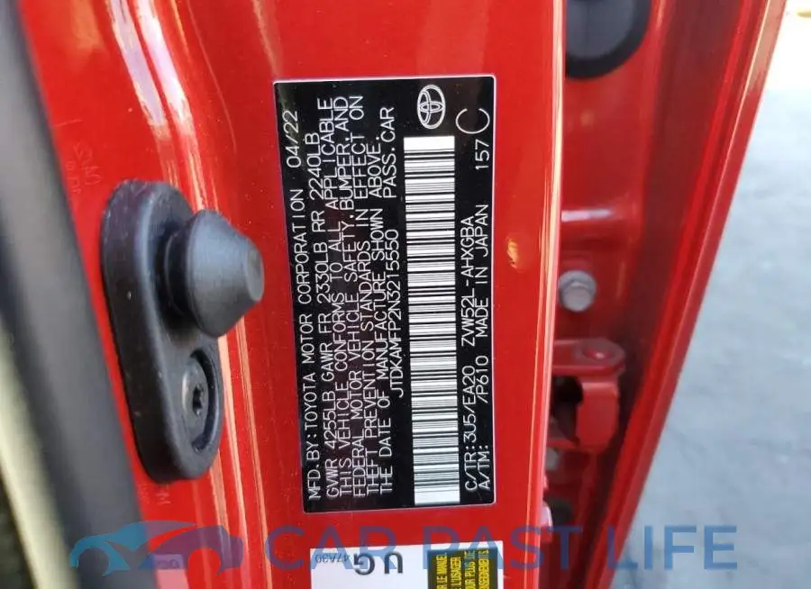 JTDKAMFP2N3215550# 12